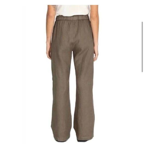 JOHNNY WAS lael Floral Embroidered Linen Wide Leg Pants Boho Summer County Club - Picture 2 of 9